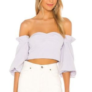 NWT Revolve Song of Style Callie Top in Hush Purple - HARD TO FIND!